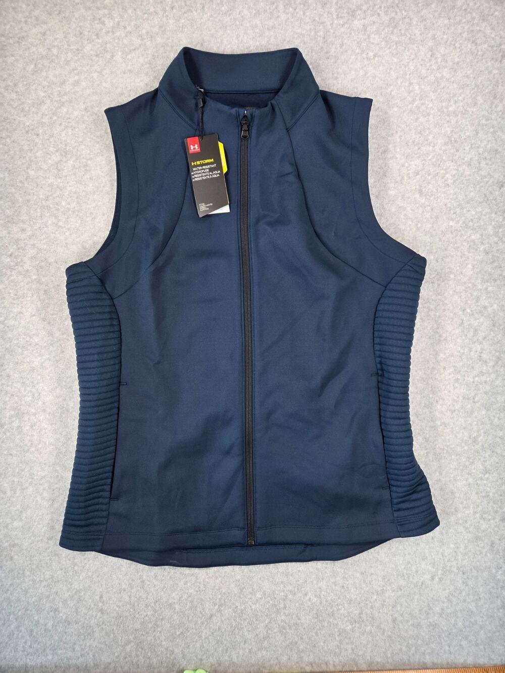 Under Armour Storm Daytona Vest Womens XL NWT Academy Blue Golf Full Zip sports